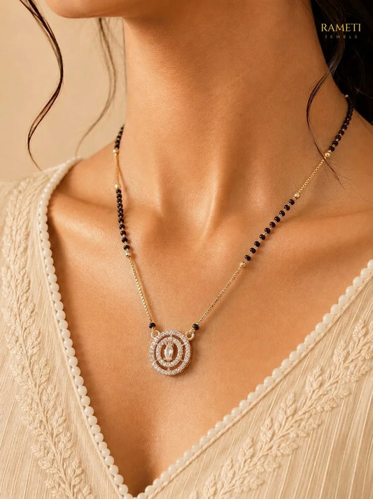 Detailed view of Pranitha Mangalsutra - Rameti Jewels
