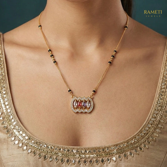 Detailed view of Drishti Traditional Heritage Collection Mangalsutra - Rameti Jewels