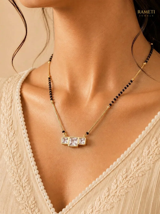 Detailed view of Regina Mangalsutra - Rameti Jewels