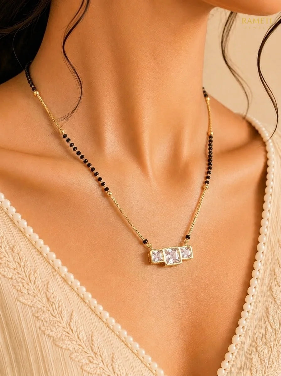 Detailed view of Regina Mangalsutra - Rameti Jewels