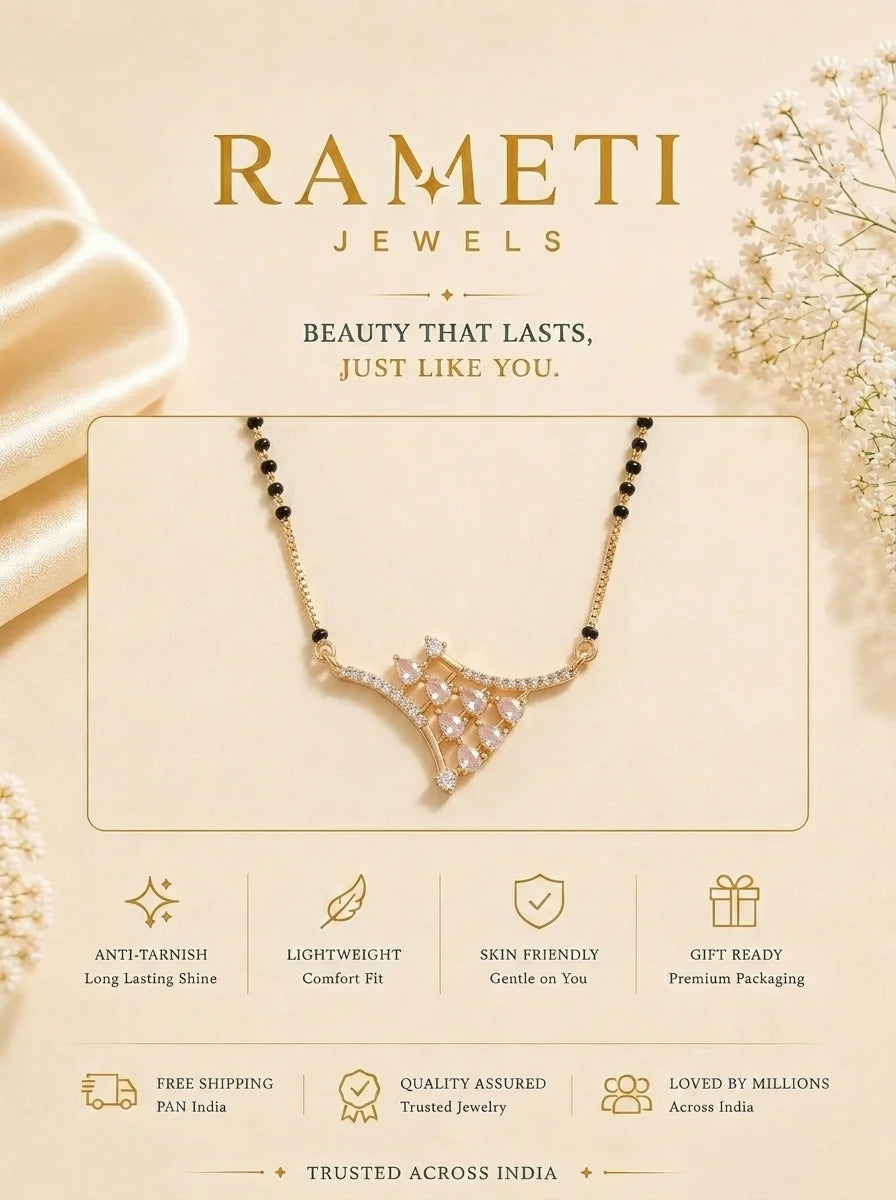 Detailed view of Malvika Mangalsutra - Rameti Jewels