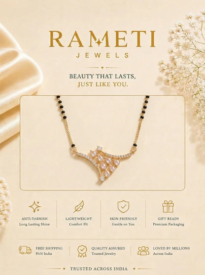 Detailed view of Malvika Mangalsutra - Rameti Jewels
