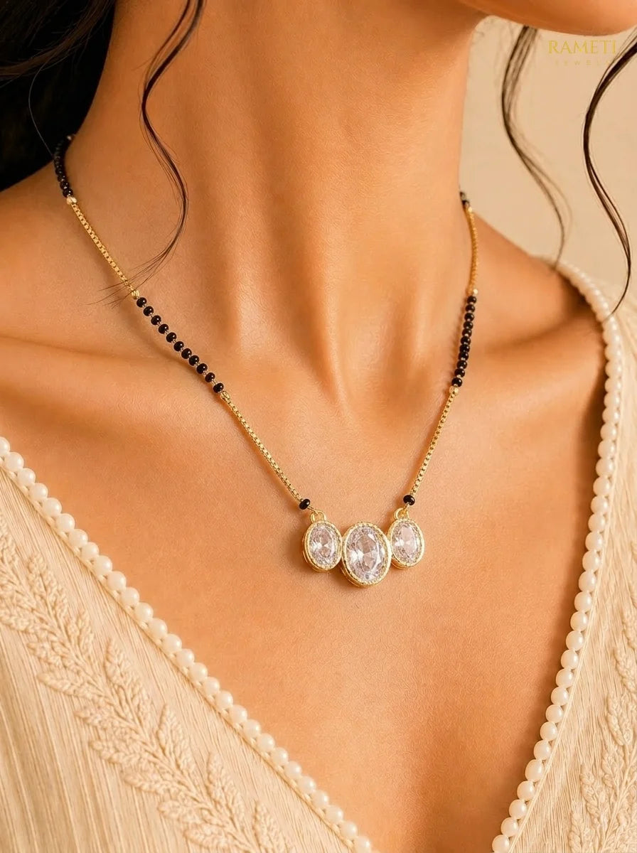 Detailed view of Sonam Mangalsutra - Rameti Jewels