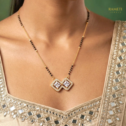 Detailed view of Daksha Sleek and Sophisticated Office Wear Mangalsutra - Rameti Jewels
