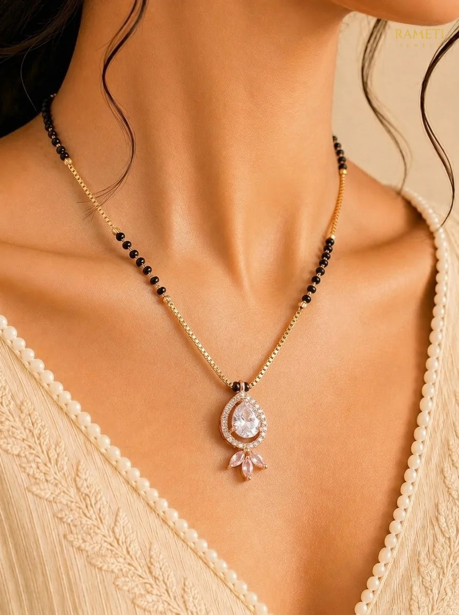 Detailed view of Jacqueline Mangalsutra - Rameti Jewels