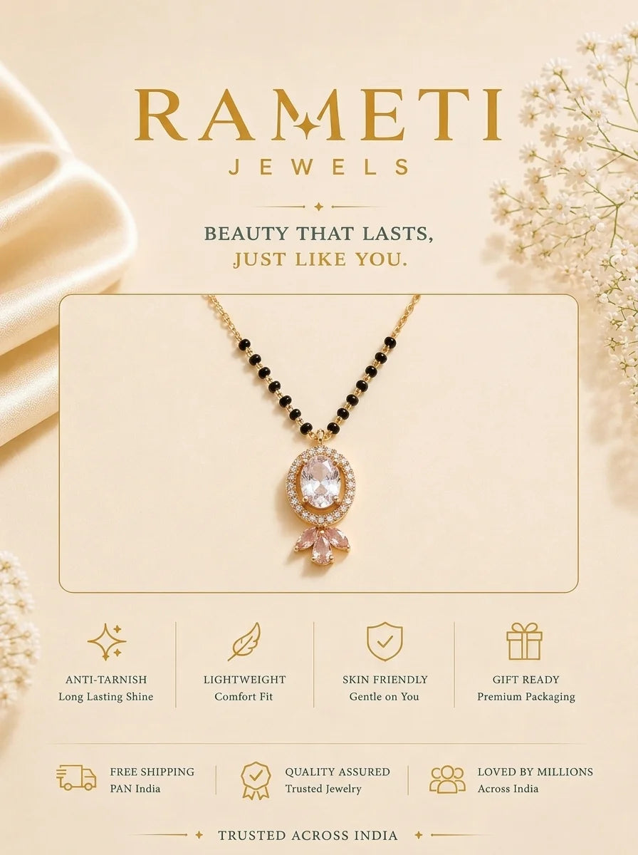 Detailed view of Vaishnavi Mangalsutra - Rameti Jewels