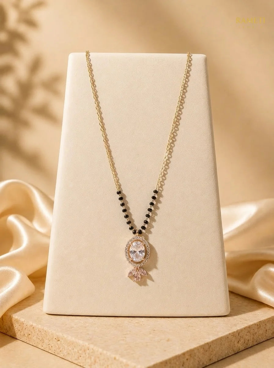 Detailed view of Sanjeeda Mangalsutra - Rameti Jewels
