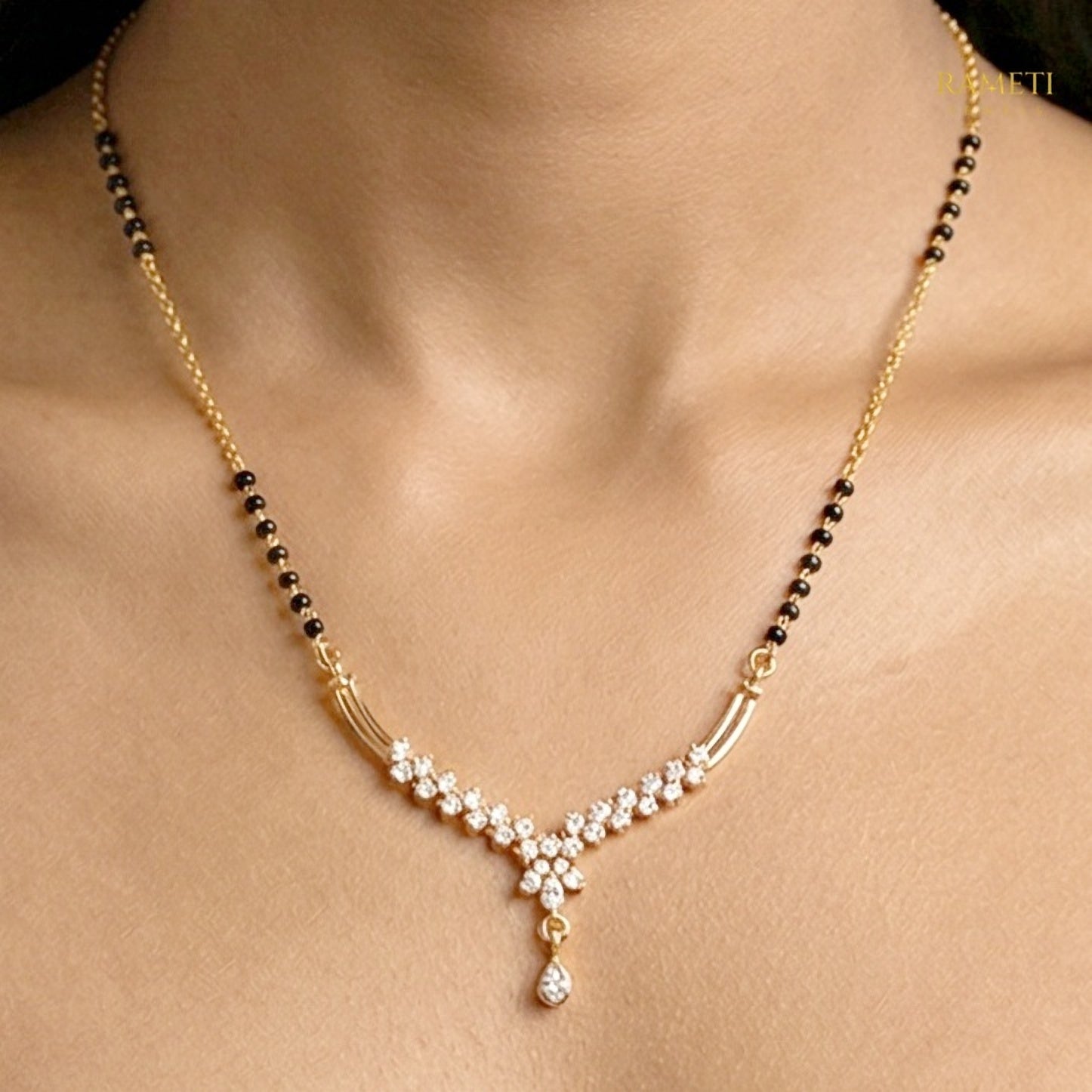 Eta Eternal Bond 18K Gold Mangalsutra - Rameti Jewels