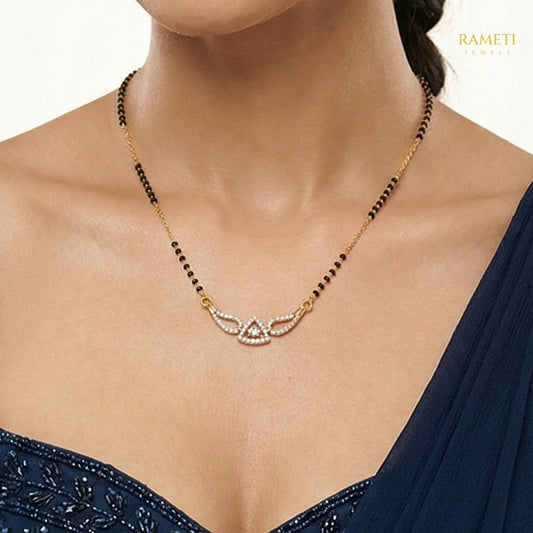 Detailed view of Eti Eternal Bond 18K Gold Mangalsutra - Rameti Jewels