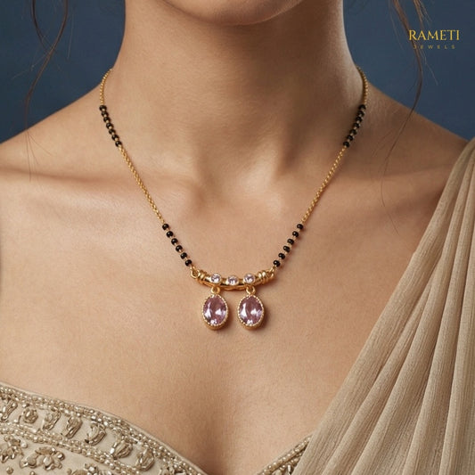 Detailed view of Fariha Traditional Heritage Collection Mangalsutra - Rameti Jewels