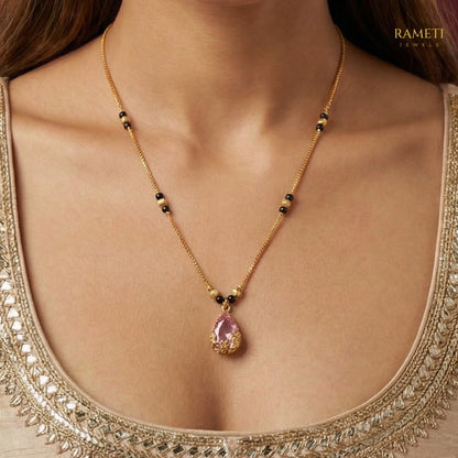 Detailed view of Forum Celebrity Inspired Modern Mangalsutra - Rameti Jewels