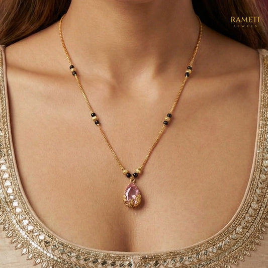 Detailed view of Forum Celebrity Inspired Modern Mangalsutra - Rameti Jewels