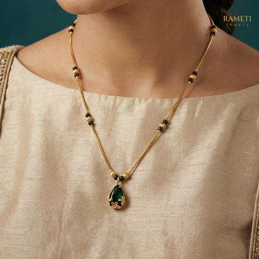 Detailed view of Fia Traditional Heritage Collection Mangalsutra - Rameti Jewels