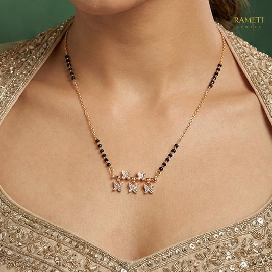 Detailed view of Gira Sleek and Sophisticated Office Wear Mangalsutra - Rameti Jewels