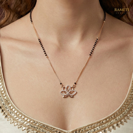 Detailed view of Hiral Traditional Heritage Collection Mangalsutra - Rameti Jewels