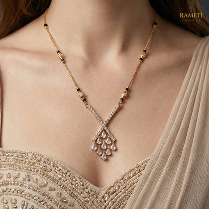 Detailed view of Hansa Traditional Heritage Collection Mangalsutra - Rameti Jewels