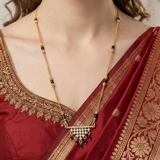 Jalpa Eternal Bond 18K Gold Mangalsutra - Rameti Jewels