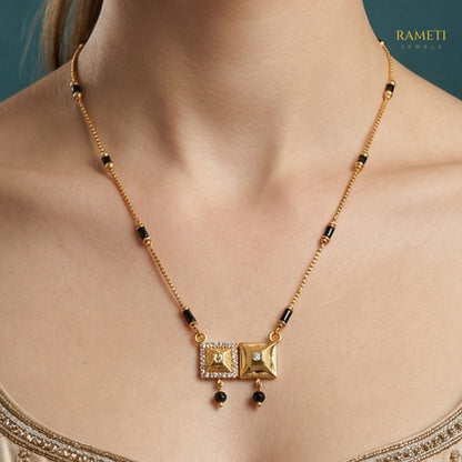 Janavi Minimalist Elegance Daily Wear Mangalsutra - Rameti Jewels